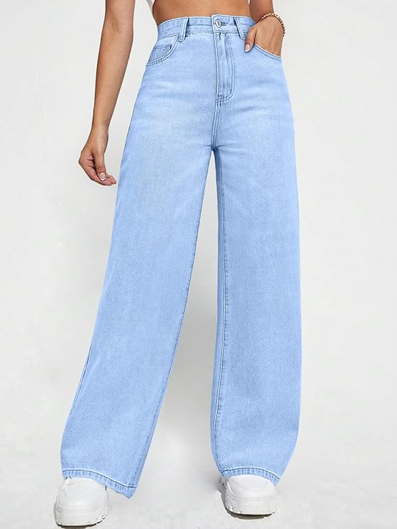lora Haven Women's High Rise Relaxed Fit Baggy Jeans || Loose Oversized Jeans for Women Casual Wear"
