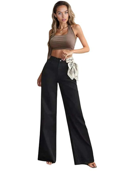 KAVORA Women’s High Rise Straight Fit Jeans with Classic Style and Comfortable Everyday Wear