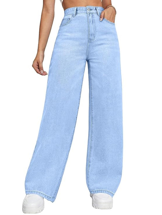 lora Haven Women's High Rise Relaxed Fit Baggy Jeans || Loose Oversized Jeans for Women Casual Wear"