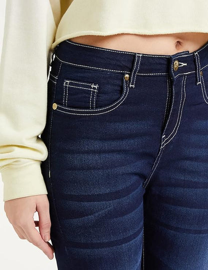 Avelora Brand - Sylvara Women's Stretchable Skinny Fit Denim Jeans for Casual and Everyday Wear